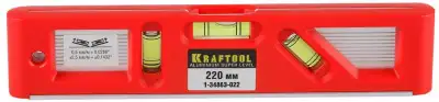 Магнитный компактный уровень Kraftool 220 мм Director наличный и безналичный расчет