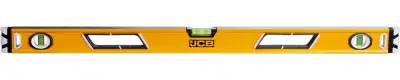 Уровень JCB коробчатый, магнитный, 2 фрезерованные базовые поверхности, 3 ампулы, крашенный, с ручками, 0,5мм/м, 90см наличный и безналичный расчет