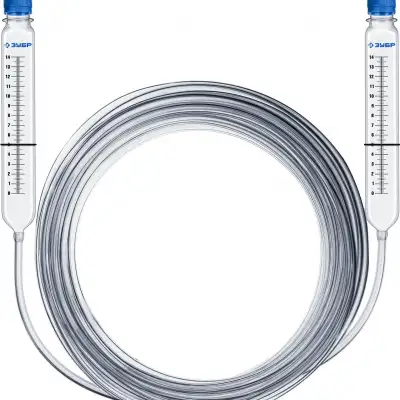 Гидроуровень с усиленными измерительными колбами ЗУБР Профессионал 5 м наличный и безналичный расчет