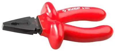 Плоскогубцы ″ЭЛЕКТРИК″ комбинированные, диэлектрические, высоковольтные до ~1000В, маслобензостойкая рукоятка, 160мм, ЗУБР Мастер 2214-1-16 наличный и безналичный расчет