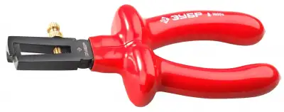 Пассатижи ″ЭЛЕКТРИК″ диэлектр., до~1000В, маслобензостойкая рукоятка, d до 5мм, S поперечн сеч кабеля до 10мм2, 160мм, ЗУБР Мастер 2214-9-16 наличный и безналичный расчет