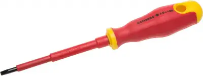 Отвертка STAYER ″PROFI″ ″ELECTRO″ диэлектрическая до 1000В, двухкомп рукоятка, SL 6,5 х 150мм наличный и безналичный расчет