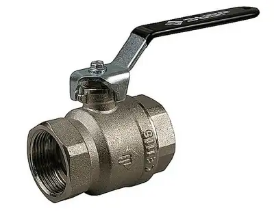 Кран шаровой ЗУБР полнопроходной ″мама-мама″, ручка, хромиров латунь, 3/4″ наличный и безналичный расчет