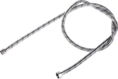 Подводка гибкая ЗУБР для воды, оплетка из нержавеющей стали, г/ш 1/2″ - 1,5м наличный и безналичный расчет