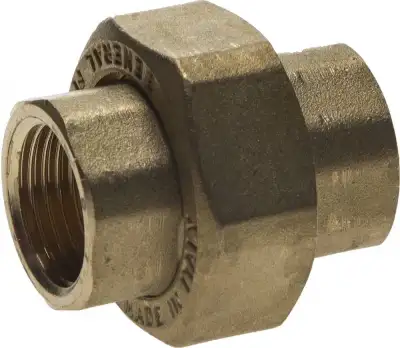 Соединитель GENERAL FITTINGS с накидной гайкой, латунь, г/г, 1/2″ наличный и безналичный расчет