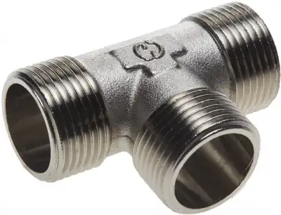 Тройник GENERAL FITTINGS никелированная латунь, ш/ш/ш, 1″ наличный и безналичный расчет