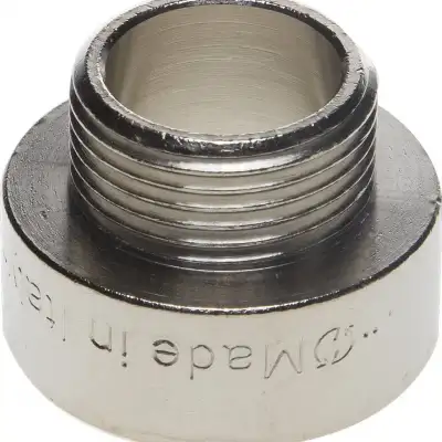 Переходник GENERAL FITTINGS удлиненный цилиндрический, никелированная латунь, 1″ х 3/4″ наличный и безналичный расчет