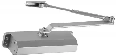 Доводчик дверной ЗУБР для дверей массой до 100 кг, цвет серебро наличный и безналичный расчет