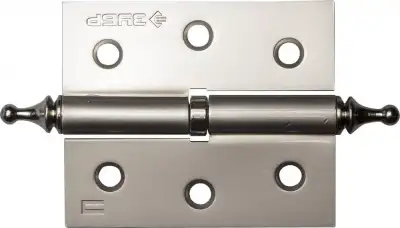 Петля дверная разъемная ЗУБР ″ЭКСПЕРТ″, 1 подшипник, цвет мат. никель (PN), правая, с крепежом, 75х63х2,5мм,2шт наличный и безналичный расчет