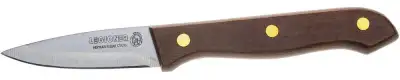 Нож LEGIONER ″GERMANICA″ овощной, тип ″Line″ с деревянной ручкой, нерж лезвие 80мм наличный и безналичный расчет