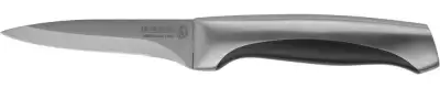 Нож LEGIONER ″FERRATA″ овощной, рукоятка с металлическими вставками, лезвие из нержавеющей стали, 90мм наличный и безналичный расчет