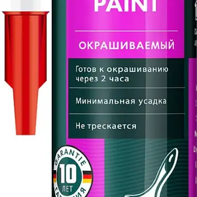 Универсальный акриловый герметик KRAFTOOL Paint 300 мл белый наличный и безналичный расчет