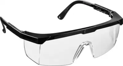Защитные прозрачные очки STAYER PRO-5 монолинза с дополнительной боковой защитой, открытого типа наличный и безналичный расчет