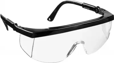 Защитные очки STAYER PRO-5R монолинза с боковой защитой, открытого типа, прозрачные наличный и безналичный расчет