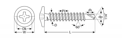 Саморезы ПШМ-С со сверлом для листового металла, 19 х 4.2 мм, 8 000 шт, ЗУБР наличный и безналичный расчет