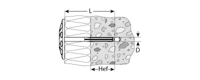 Дюбель для изоляционных материалов полипропиленовый, пластиковый стержень, 10 x 140 мм, 100 шт, ЗУБР наличный и безналичный расчет