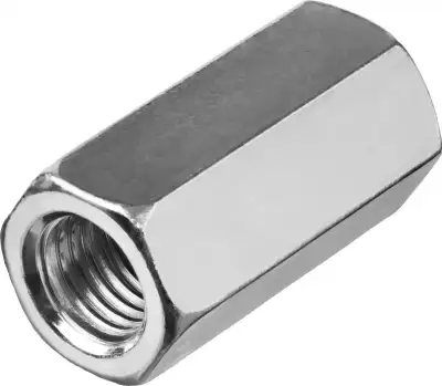 Гайка DIN 6334 переходная, M12, 5 кг, оцинкованная, ЗУБР наличный и безналичный расчет