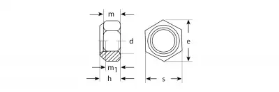Гайка DIN 985 с нейлоновым кольцом, M10, 4 шт, кл. пр. 6, оцинкованная, ЗУБР наличный и безналичный расчет