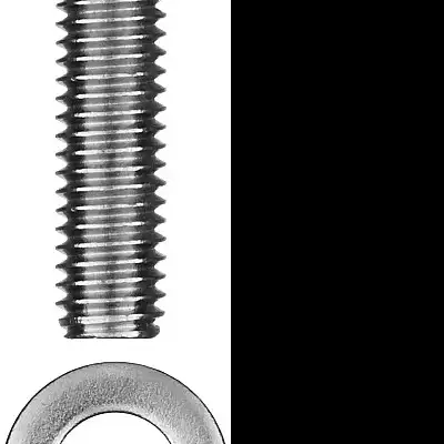 Винт (DIN7985) в комплекте с гайкой (DIN934), шайбой (DIN125), шайбой пруж. (DIN127), M5 x 30 мм, 12 шт, ЗУБР наличный и безналичный расчет