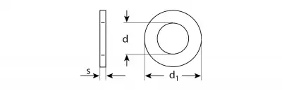 Шайба DIN 125A, 14 мм, 5 кг, оцинкованная, ЗУБР наличный и безналичный расчет