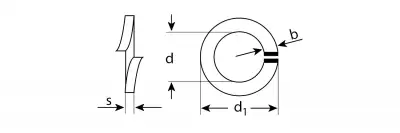 Шайба пружинная DIN 127, 16 мм, 5 шт, оцинкованная, ЗУБР наличный и безналичный расчет