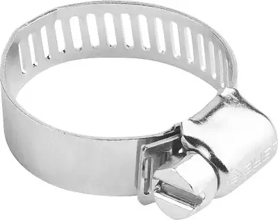 Хомуты Х-12П оцинкованные, просечная лента 12.7 мм, 40-64 мм, 4 шт, ЗУБР наличный и безналичный расчет