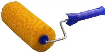 Валик ″СТРУКТУРНЫЙ ПОРОЛОН В ГОРОШЕК″ малярный в сборе, бюгель 6мм, 80x180мм, STAYER Profi наличный и безналичный расчет