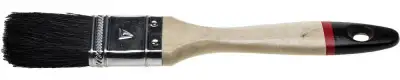 Кисть плоская STAYER ″UNIVERSAL-EURO″, чёрная натуральная щетина, деревянная ручка, 20мм наличный и безналичный расчет