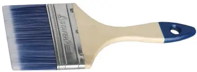 Кисть плоская STAYER ″AQUA-STANDARD″, искусственная щетина, деревянная ручка, 100мм наличный и безналичный расчет