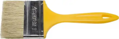 Кисть плоская STAYER ″UNIVERSAL-MASTER″, светлая натуральная щетина, пластмассовая ручка, 100мм наличный и безналичный расчет