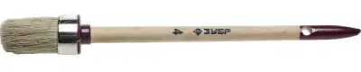 Кисть круглая ЗУБР ″УНИВЕРСАЛ - МАСТЕР″, светлая щетина, деревянная ручка, №4, 25мм наличный и безналичный расчет