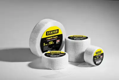 Серпянка самоклеящаяся FIBER-Tape, 10 см х 20м, STAYER Professional 1246-10-20 наличный и безналичный расчет