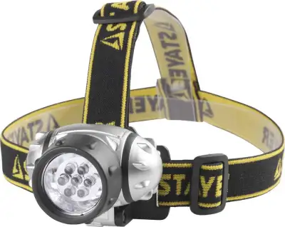 Фонарь STAYER ″STANDARD″ TOPLight налобный светодиодный, 7LED, 3 режима, 3ААА наличный и безналичный расчет