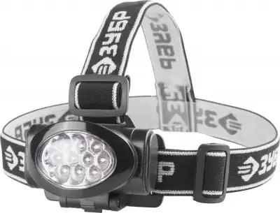 Фонарь ЗУБР ″Мастер″ налобный светодиодный, 10Ultra LED, матричный рефлектор, 3 режима, 3ААА наличный и безналичный расчет