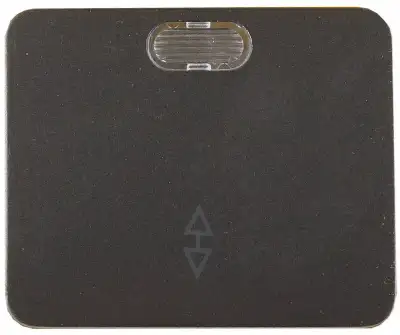 Выключатель СВЕТОЗАР ″ГАММА″ проходной, с подсветкой, одноклавишный, без вставки и рамки, цвет темно-серый металлик, 10A наличный и безналичный расчет