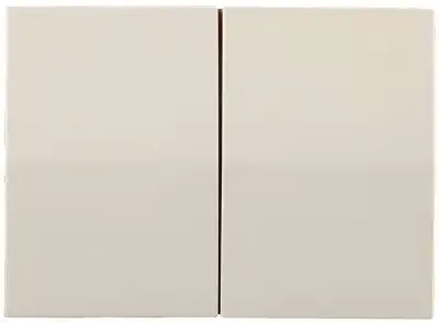 Выключатель СВЕТОЗАР ″ЭФФЕКТ″ двухклавишный, без вставки и рамки, цвет бежевый, 10A/~250B наличный и безналичный расчет