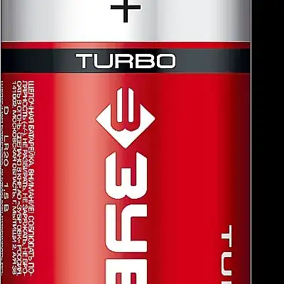Щелочная батарейка 1.5 В, тип D, 2 шт, ЗУБР Turbo наличный и безналичный расчет
