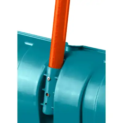 Снеговая лопата GRINDA PROLine FIBER-500 500 мм пластиковая с алюминиевой планкой, особопрочный легкий черенок из фибергласса, V-ручка наличный и безналичный расчет