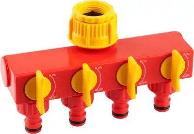 GRINDA GS-4 3/4″-1″, четырехканальный, распределитель поливочный, с внутренней резьбой наличный и безналичный расчет