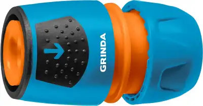 GRINDA PROLine TU-A, 1/2″-3/4″, с автостопом, соединитель универсальный быстросъёмный, для шланга, из ударопрочного пластика с TPR наличный и безналичный расчет