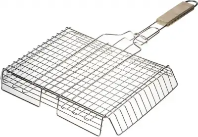 Решетка-гриль GRINDA ″BARBECUE″, объемная, нержавеющая сталь, 340х260мм наличный и безналичный расчет