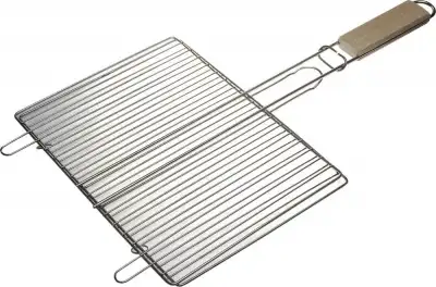 Решетка-гриль GRINDA ″BARBECUE″, плоская, нержавеющая сталь, 300х225мм наличный и безналичный расчет