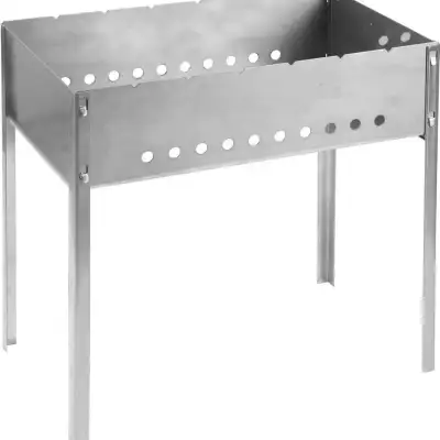 Мангал GRINDA ″BARBECUE″, нержавеющая сталь, толщина 1,5мм, 500х300х500мм наличный и безналичный расчет