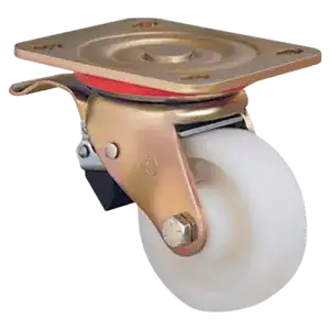 Большегрузное нейлоновое поворотное колесо с тормозом ED01 HKZ 150F наличный и безналичный расчет