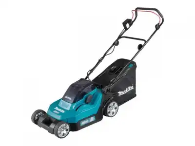 Газонокосилка аккумуляторная MAKITA DLM 382 CM2 (18.0 В, 2 акк., 4.0 А/ч, Li-Ion, шир. 380 мм, выс. 25-75 мм, пластм. корпус, травосборник 40) наличный и безналичный расчет