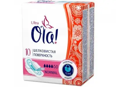 Прокладки гигиен. ультратонк. Шелковистая поверхность 10 шт. Ola (OLA!) наличный и безналичный расчет
