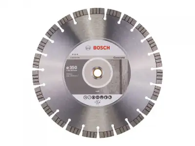 Алмазный круг 350х20/25.4 мм по бетону сегмент. Turbo BEST FOR CONCRETE BOSCH ( сухая/мокрая резка) наличный и безналичный расчет