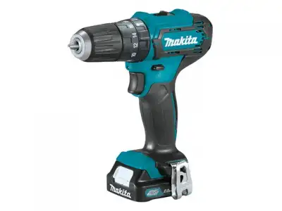 Аккум. ударная дрель-шуруповерт MAKITA HP 333 DWAE в чем. (12.0 В, 2 акк., 2.0 А/ч Li-Ion, 2 скор., 30 Нм, шурупы до 8 мм, сверление в металле до 10 м наличный и безналичный расчет