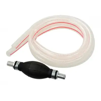 Груша резиновая, ручной насос для перекачки топлива 12мм со шлангом 2х1м "H-D" наличный и безналичный расчет