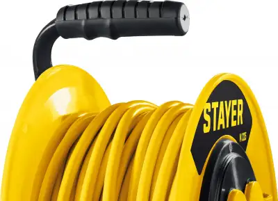 Силовой удлинитель на катушке STAYER ПВС 3х2.5 20м 4000Вт IP44, M 325 наличный и безналичный расчет
